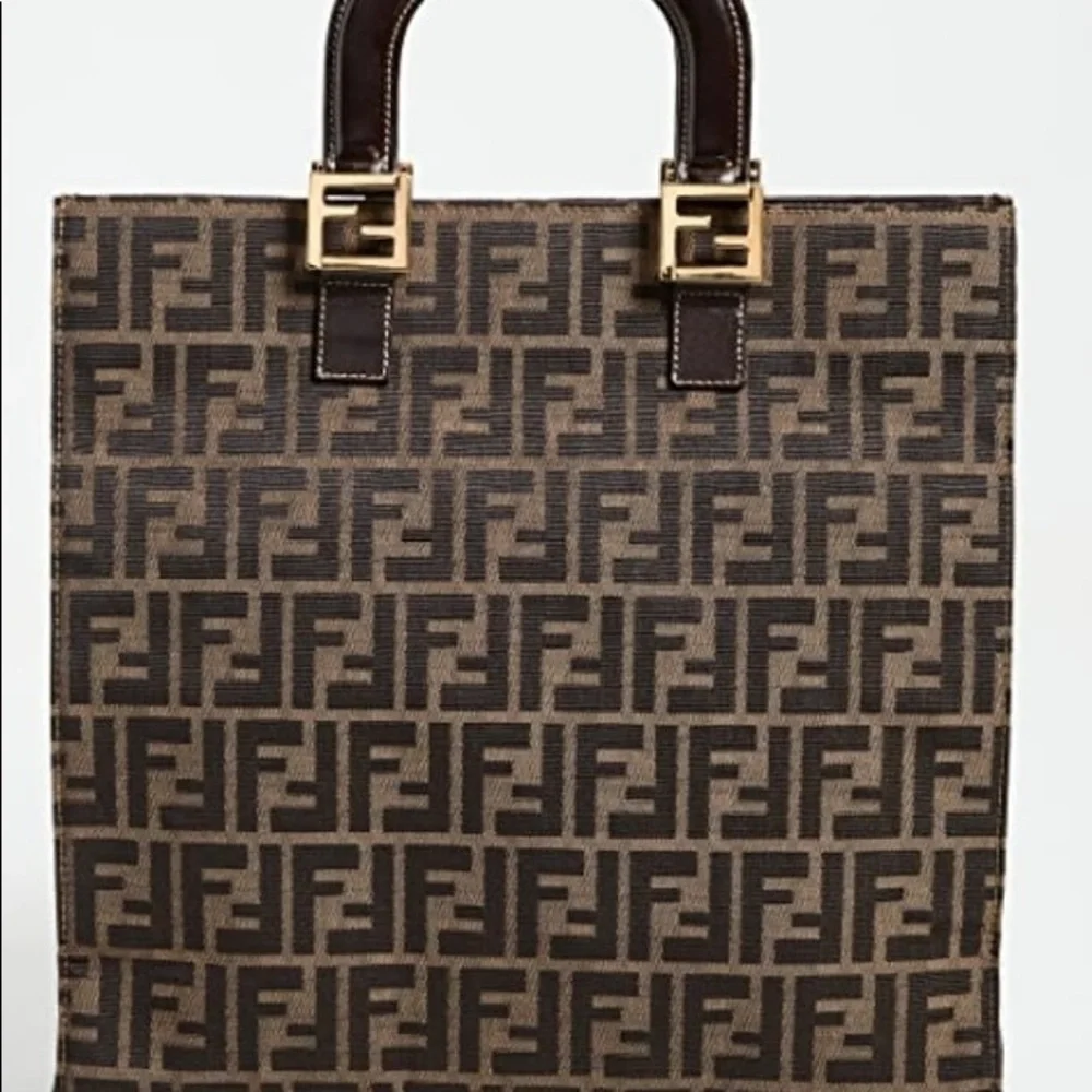 Authentic Fendi zucca Book Tote/Tote - Picture 10 of 12